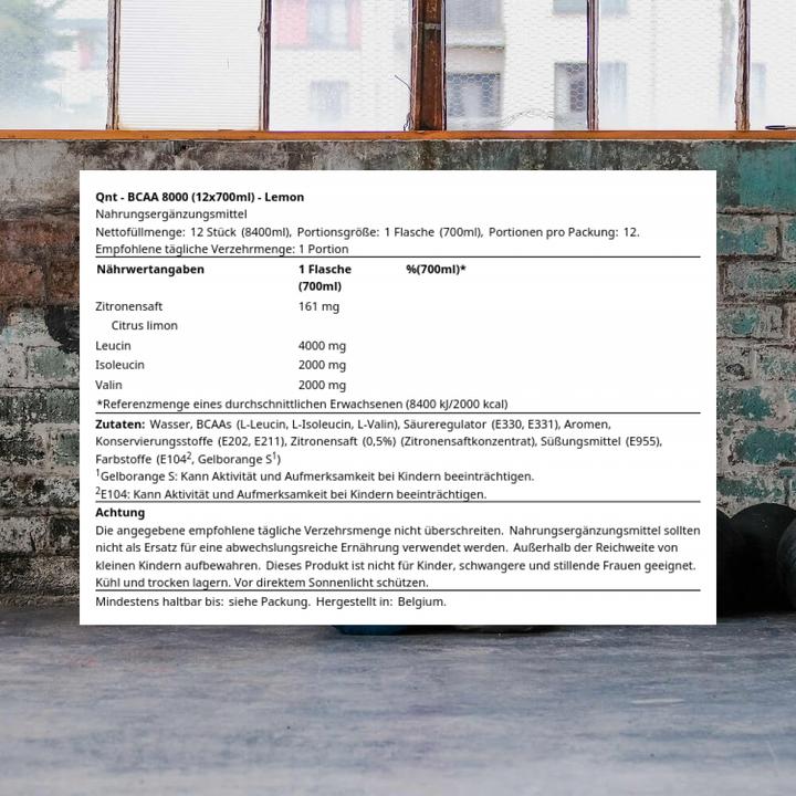 Immagine prodotto QNT BCAA 8000 (Limone, 12 x)