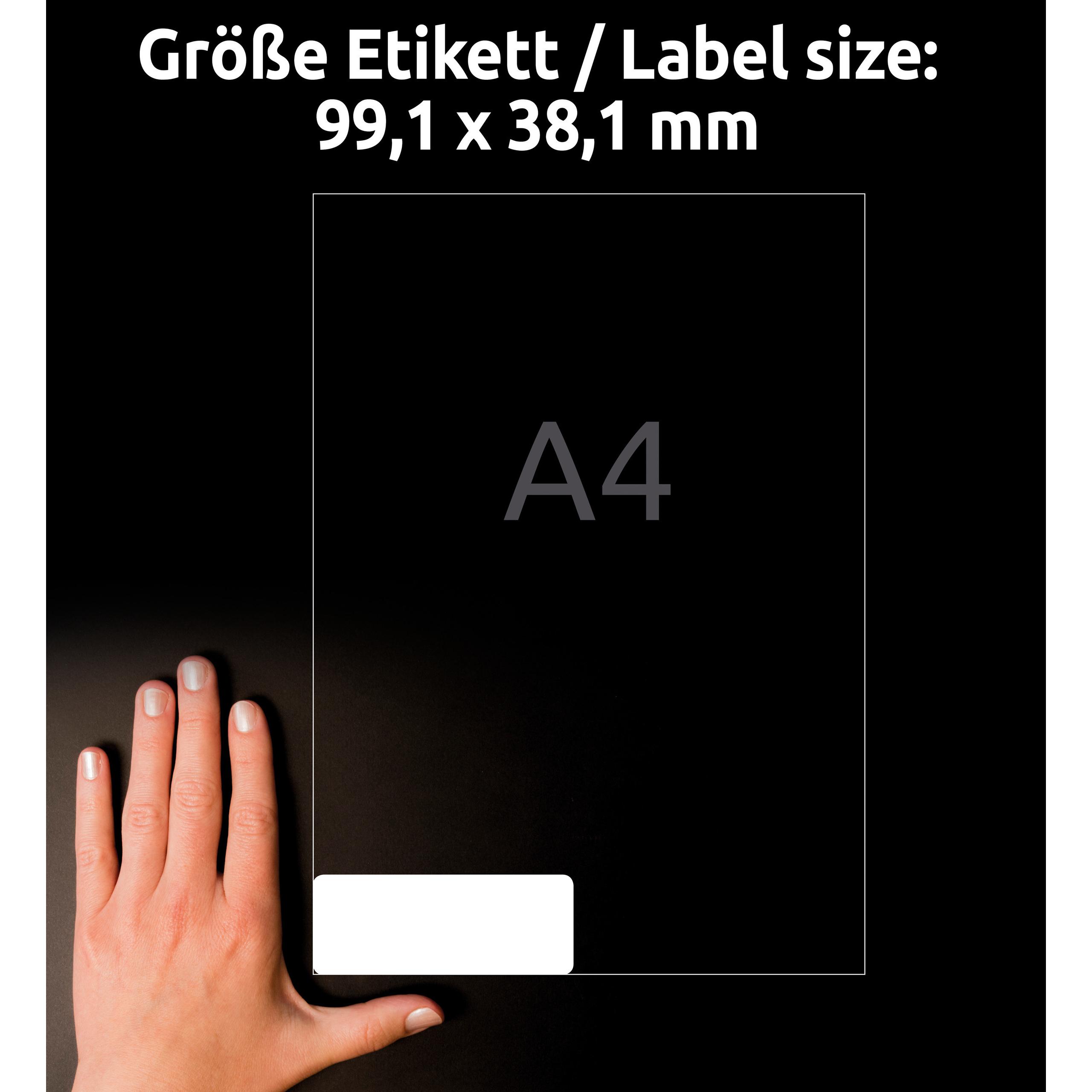 Thumbnail - Avery, Etiketten, ZF LFL-Etikette 99.1x38.1mm UW