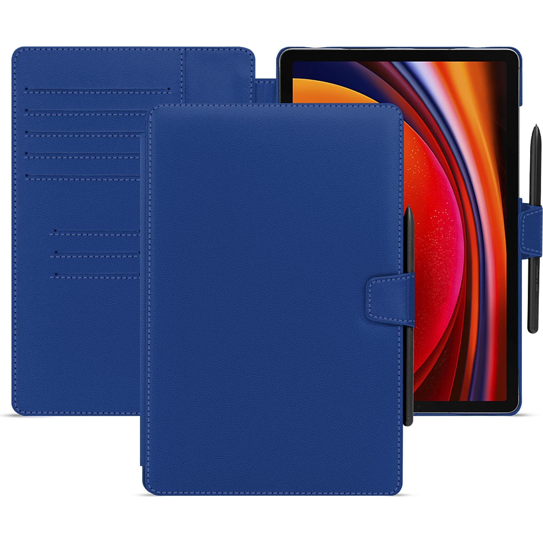 Noreve Lederschutzhülle Samsung Galaxy Tab S9 (Galaxy Tab S9), Tablet Hülle, Blau
