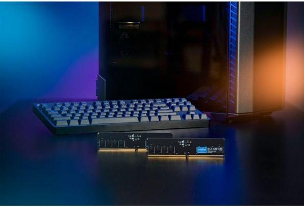 Actual product image Crucial CT32G56C46U5 (1 x 32GB, 5600 MHz, DDR5 RAM, U-DIMM)