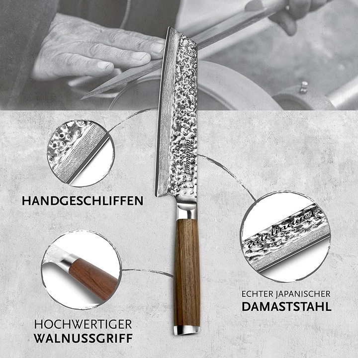 Produktbild Adelmayer Damast-Kiritsuke-Messer 18cm (18 cm)