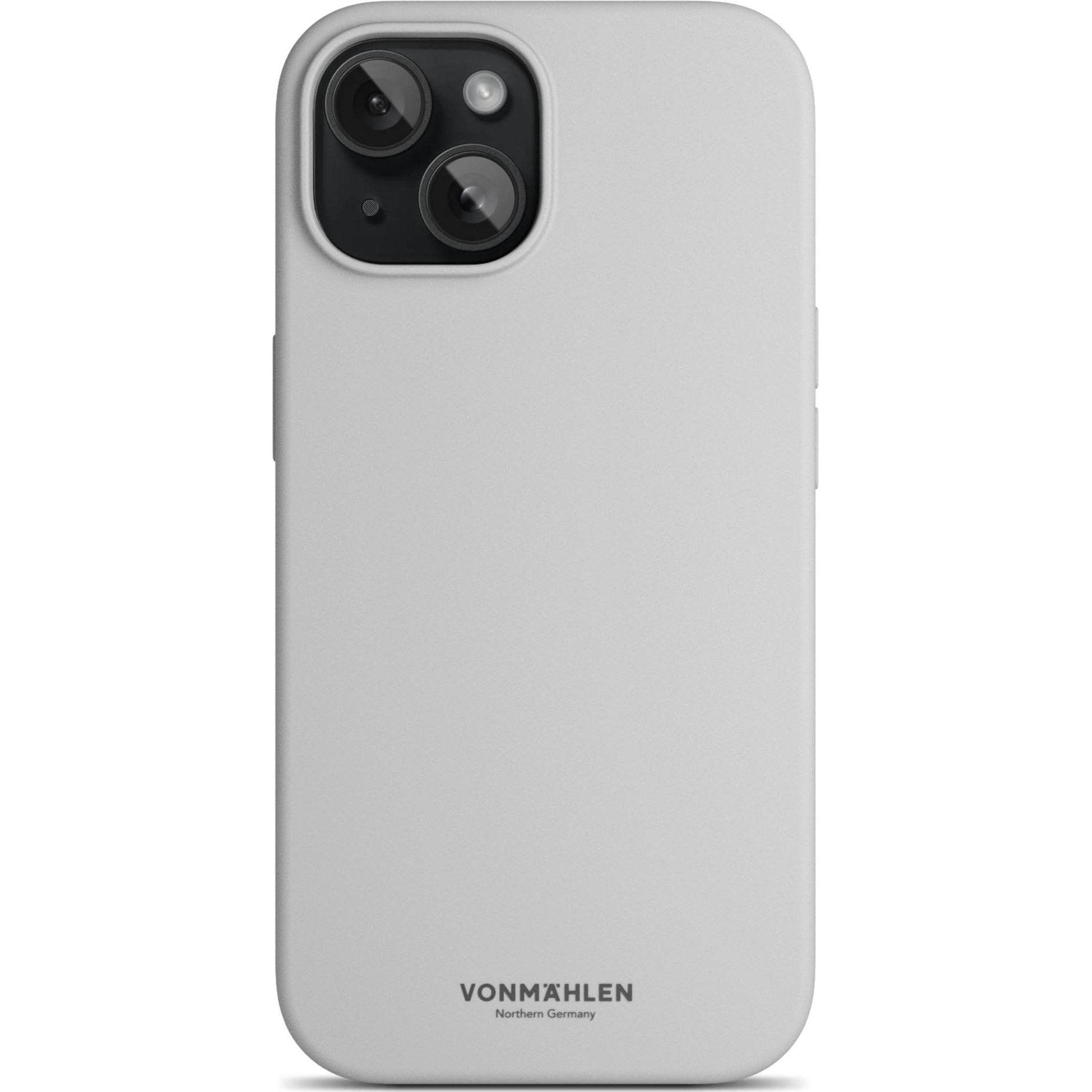 Vonmählen Eco Silicone Case for iPhone 15 Plus Light Gray (Apple iPhone 15 Plus), Smartphone Hülle, Grau