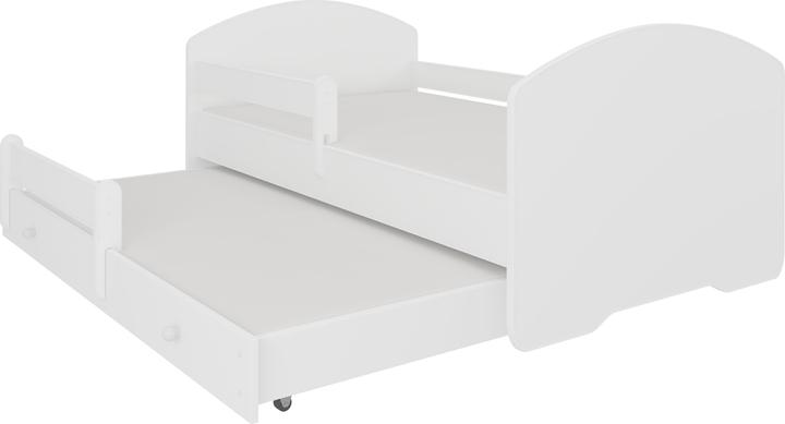 ADRK Furniture Double Bed with Railing and Mattresses PEPE II 160x80 (80 x 160 cm)
