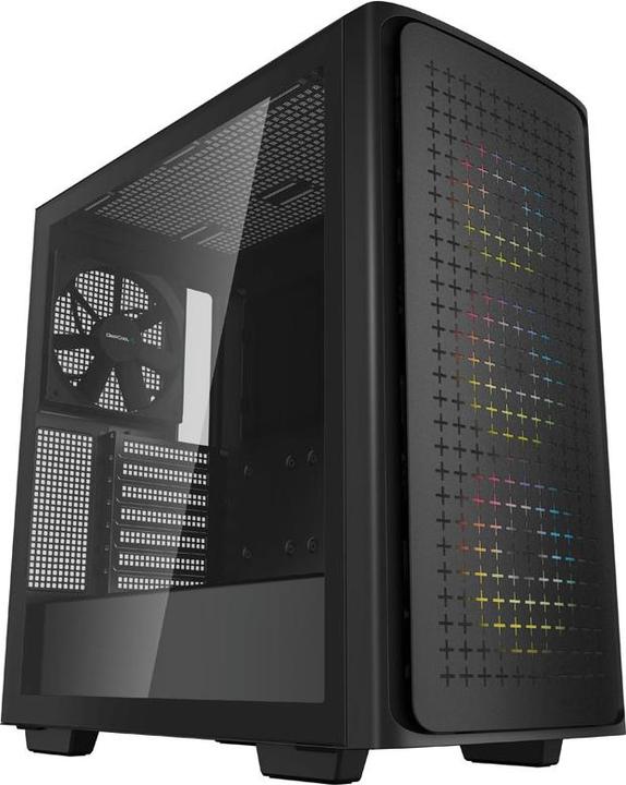 Actual product image Deepcool MID-TOWER HOUSING CK560 Side Window, Black, Mid-Tower, Power Supply Included in Faith No. (ATX, mATX, E-ATX, Mini-ATX)