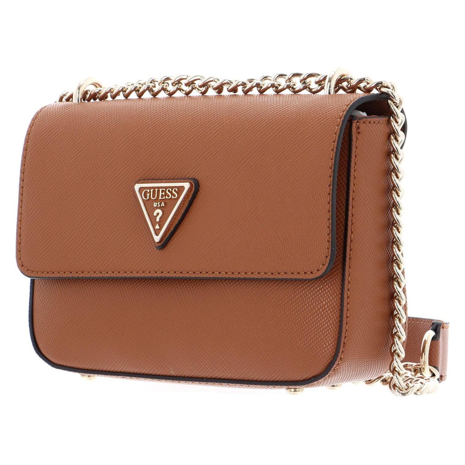 Guess, Damen, Handtasche, Eco Elements Convertible Xbody Flap, Braun