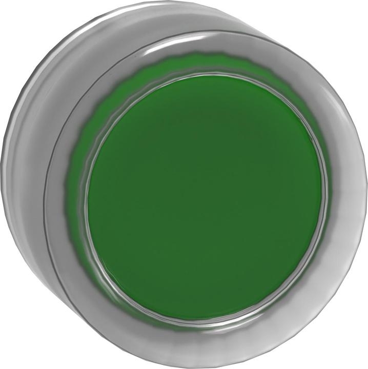 Actual product image Schneider Electric Metal button head with clear silicone membrane and spring return with flat pressure surface