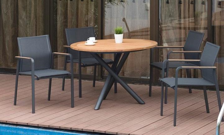 Actual product image Zebra Garden furniture series BEE BEE armchair light grey