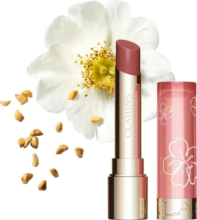 Actual product image Clarins Fairy Blossoms - Sakura Lip Oil Balm 07 Petal Nude (07 Petal Nude)