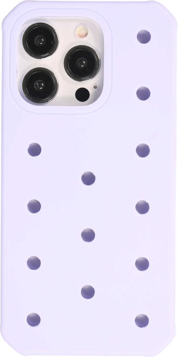 Image du produit PhoneLook Coque Case épais en silicone avec des trous pour les stickers à fixer clair (Apple iPhone 15 Pro)