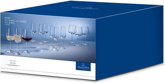 Actual product image Villeroy & Boch Set 12pcs Ovid (12 Glasses, Champagne glasses, Red wine glasses, White wine glasses)