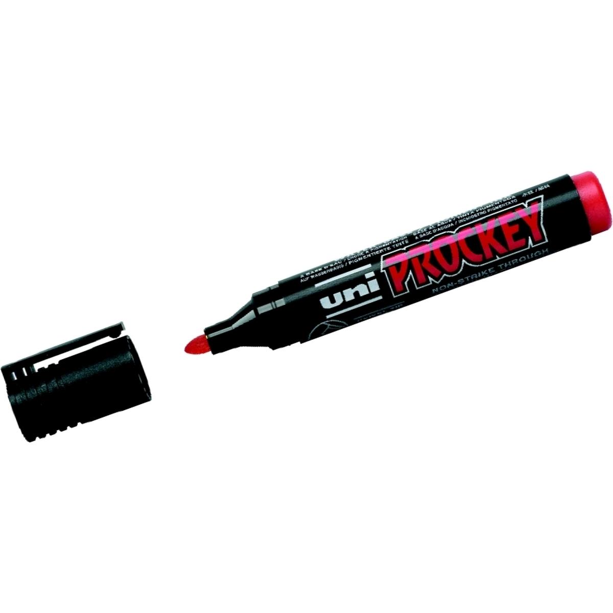 Thumbnail - Uni-ball, Marker, Prockey PM-122 Permanent Marker (Rot, 1.80 mm, 1 x)
