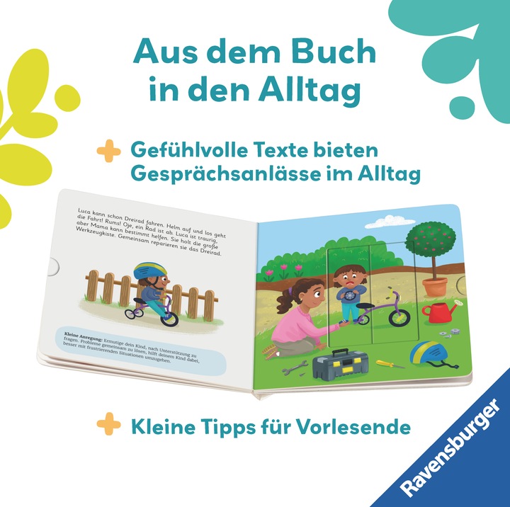 Actual product image Ravensburger play+ My first sliding book: Feelings (German)