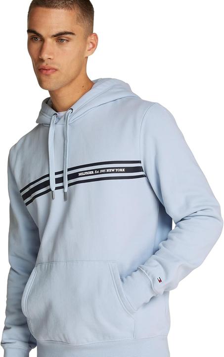 Produktbild Tommy Hilfiger Felpa con Cappuccio e Striscia Centrale (M)