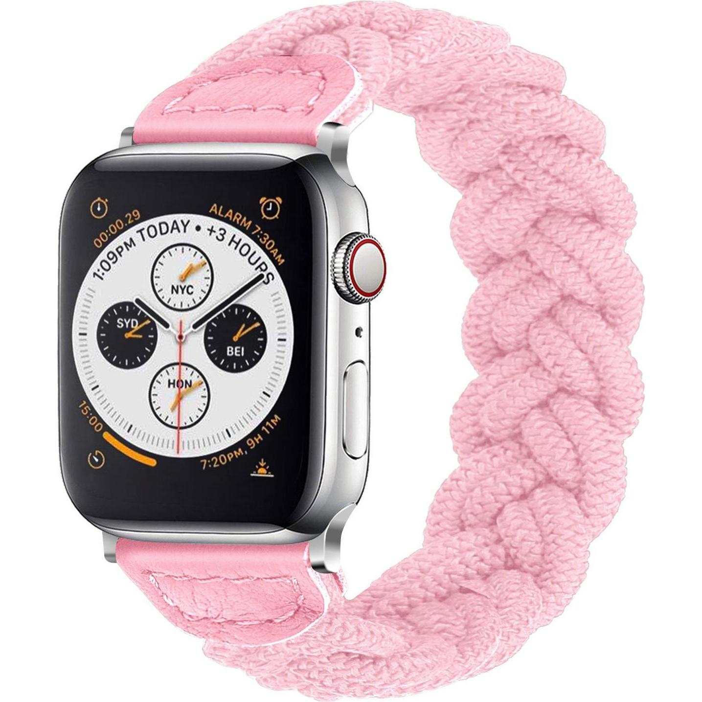 Thumbnail - Strap-it Nylonarmband (Nylon, Apple Watch), Uhrenarmband, Rosa
