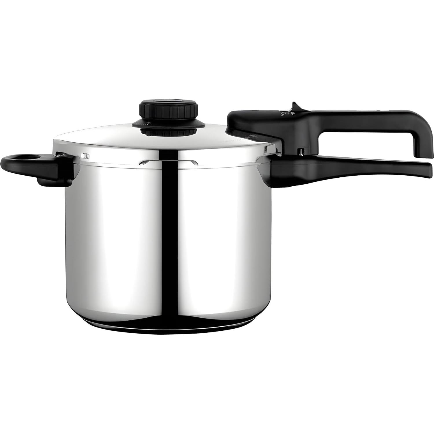 Fagor OLLA SUPER RAPIDA Dual XPRESS 6 L roestvrij staal 1810 23 x 17 cm, Padella + Pentola, Argento