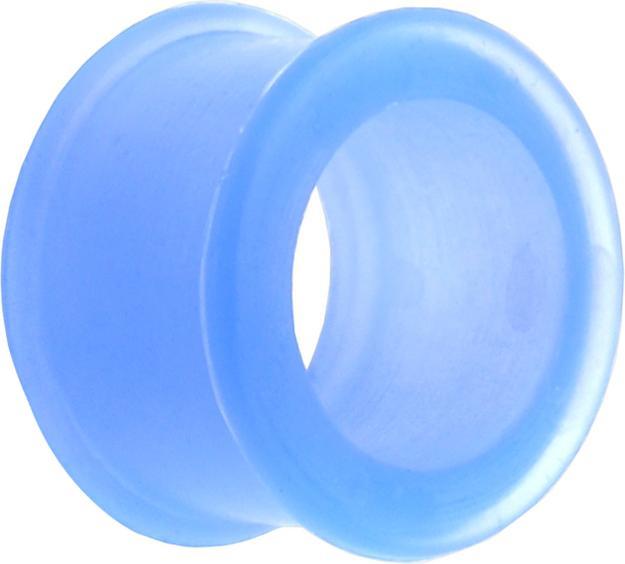 Produktbild Star Piercing Tunnel dick hellblau (ohne Messing, Silikon)