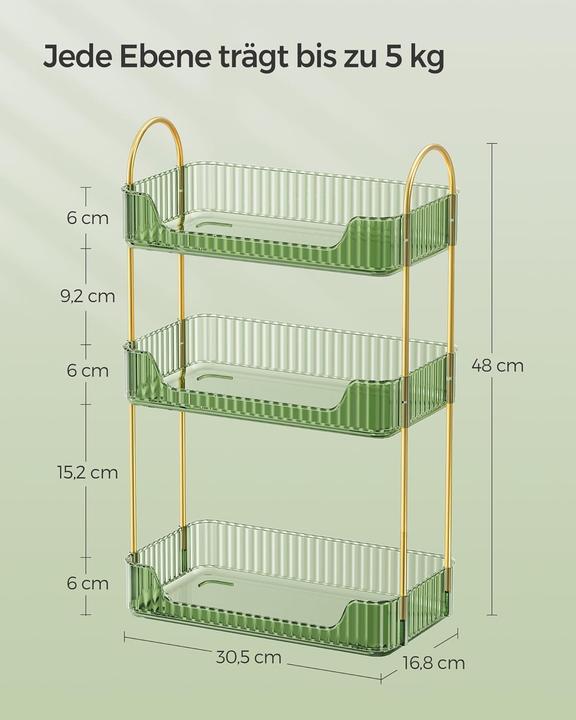 Actual product image Songmics Make-up-Organizer mit 3 Ebenen