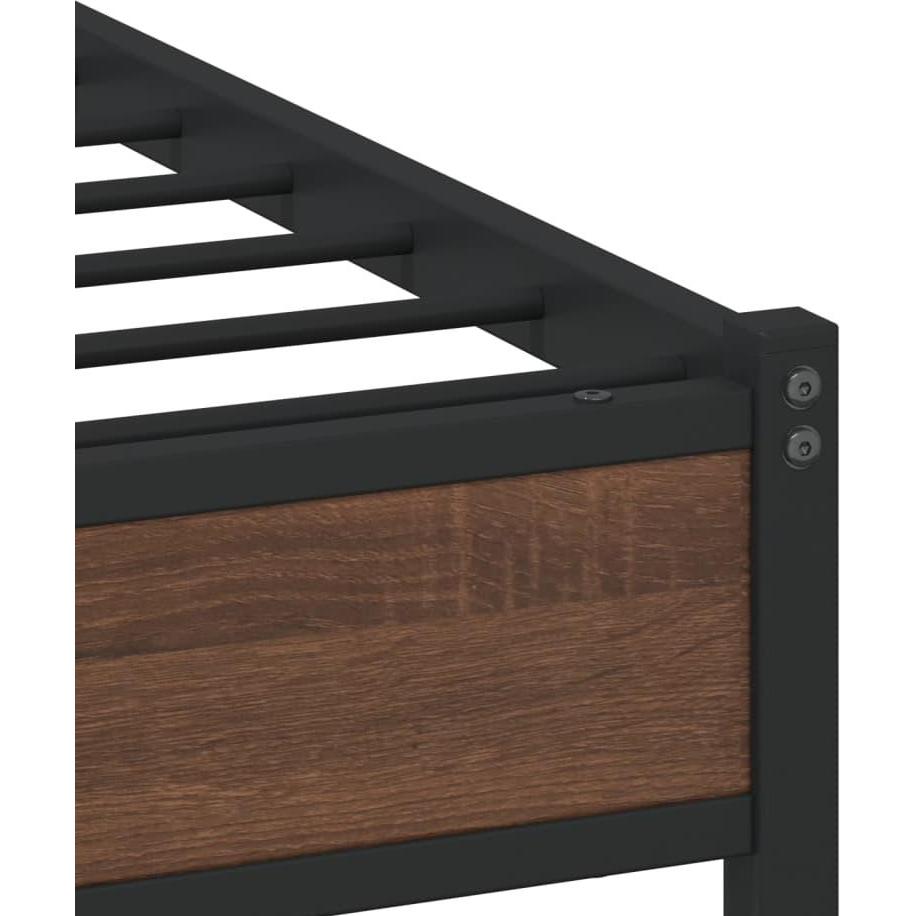 Thumbnail - VidaXL, Bett, Bettgestell mit Kopfteil (100 x 190 cm)