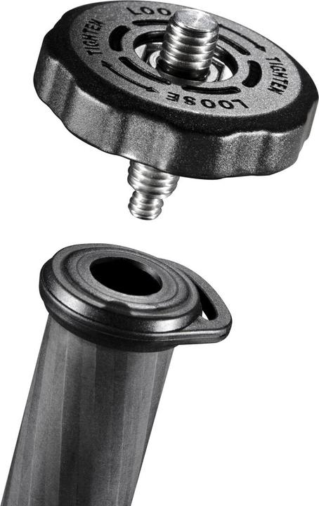 Produktbild mantona Titanium Carbon 2 in 1 Stativ, 159cm (Carbon)