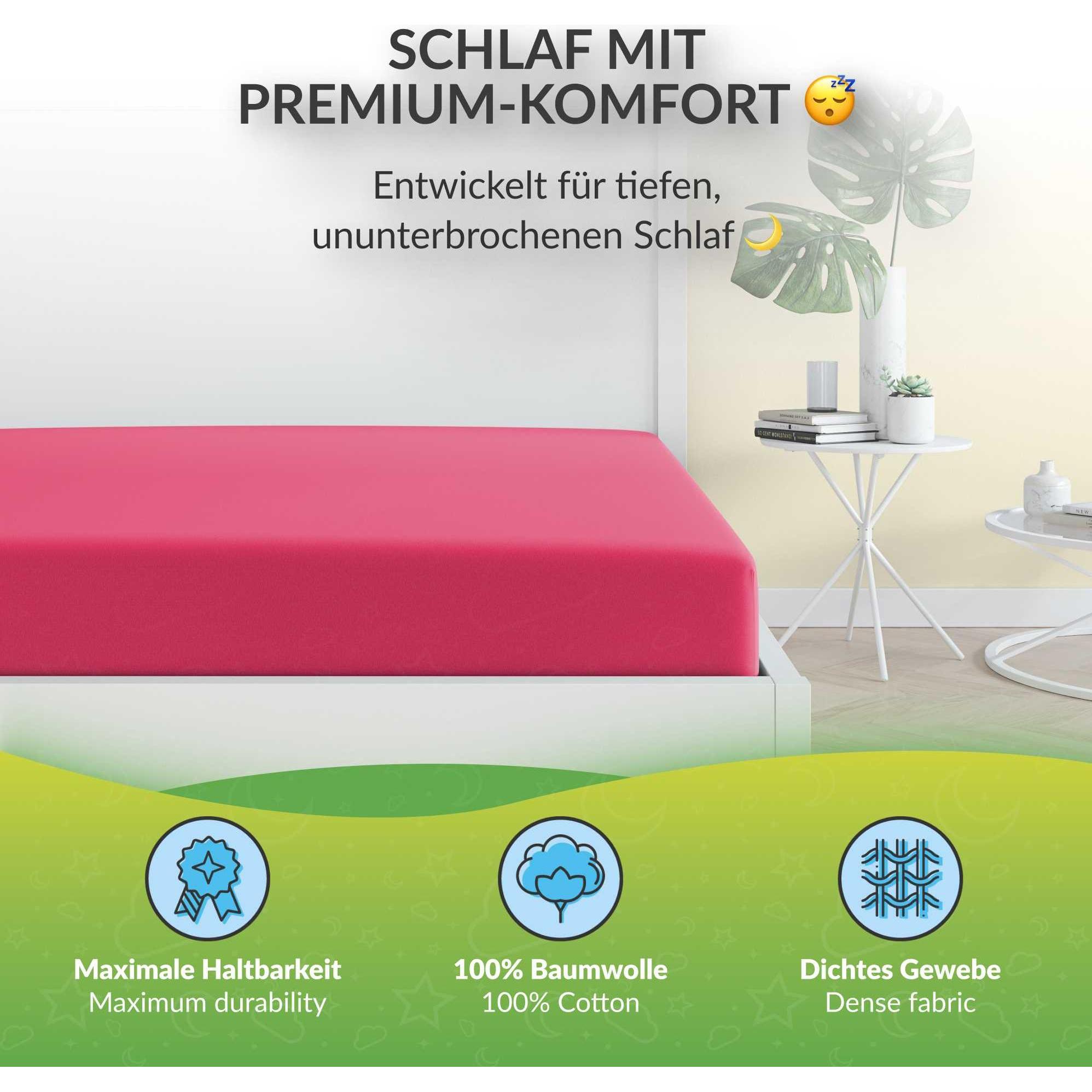 Thumbnail - Etérea, Fixleintuch, Comfort Jersey (60 x 120 cm, 70 x 140 cm)