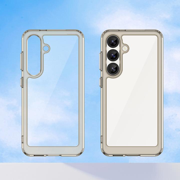 Image du produit Hurtel Outer Space Case pour Samsung Galaxy S25 Edge Couverture cadre flexible - Translucide, Noir (Samsung Galaxy S25 Edge)