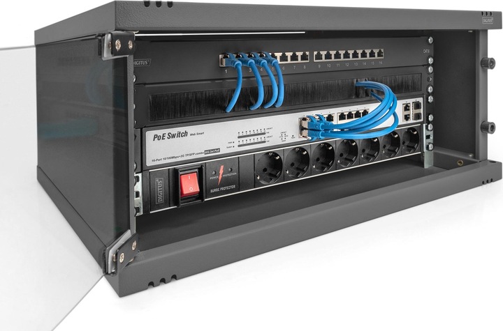Produktbild Digitus Wandgehäuse, SOHO, unmontiert - 540x400 mm (BxT) (4 HE, 19 Zoll Rack)