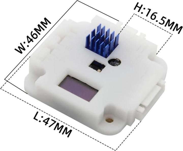 Actual product image Lilygo TTGO T-Motor ESP32 5-12V 2.8A TMC2209 Stepper Motor Driver Kit with OLED Display and Housing