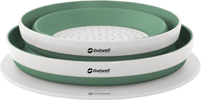 Image du produit Outwell Collaps Bowl & Colander Set Shadow Green