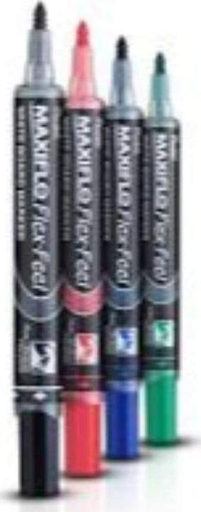 Image du produit Pentel Marqueur pour tableau blanc MAXIFLO Flex-Feel bleu 2,0 - 5,0 mm (12 x)