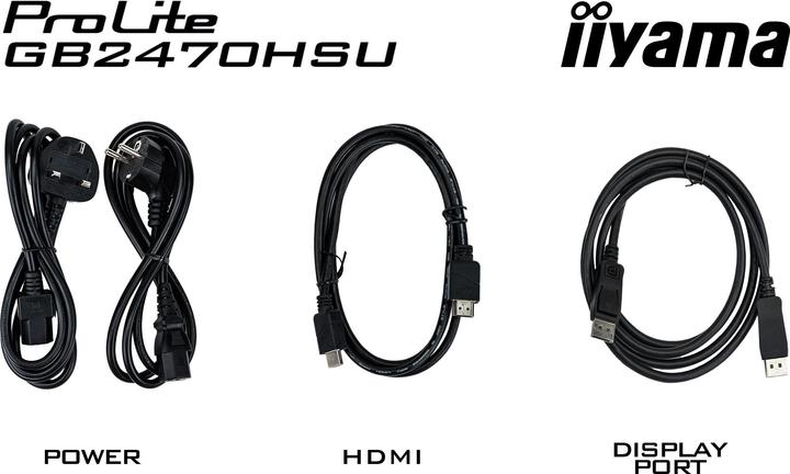Actual product image iiyama TFT 23.8/60.5cm G-Master GB2470HSU Red Eagle *white* 16:9 (1920 x 1080 pixels, 23.80")