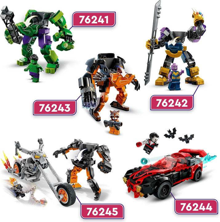 Produktbild LEGO Ghost Rider mit Mech & Bike (76245, LEGO Marvel)