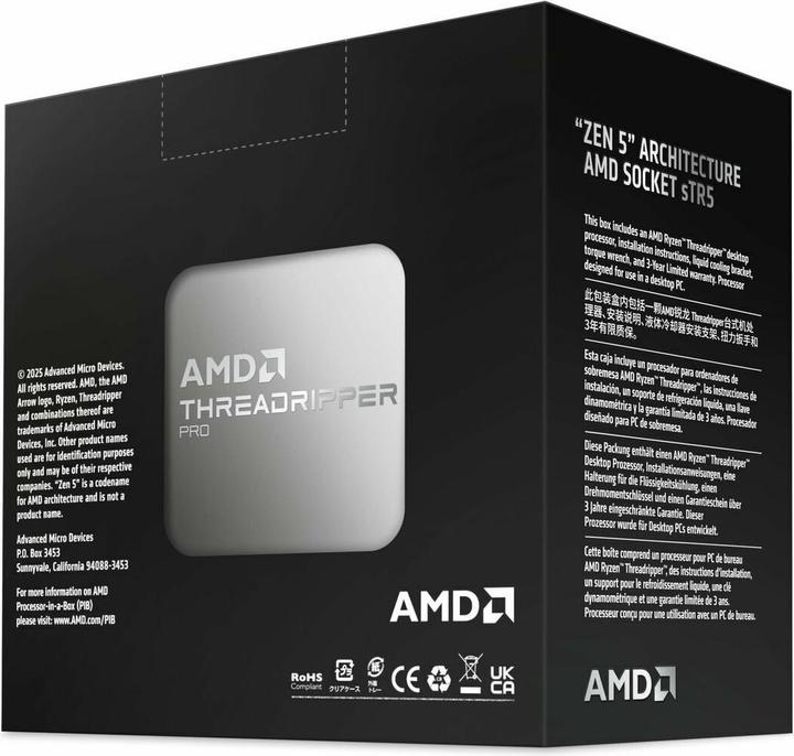 Produktbild AMD Ryzen Threadripper 9960X (sTR5, 4.20 GHz, 24 -Core)