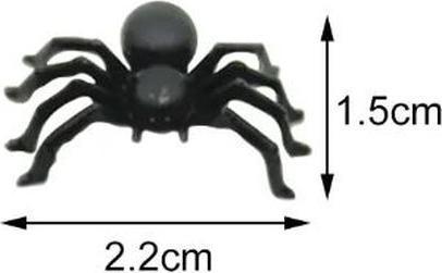 Actual product image MU Style Plastic spiders (50 pcs.) (1 pcs.)