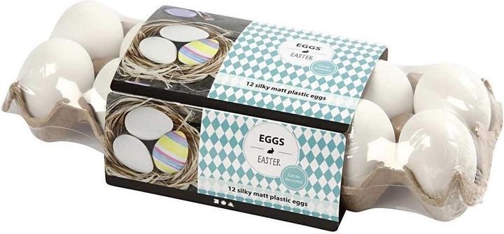Actual product image Creativ Company Plastic Eggs (12 x, 6 x 6 x 6 cm)