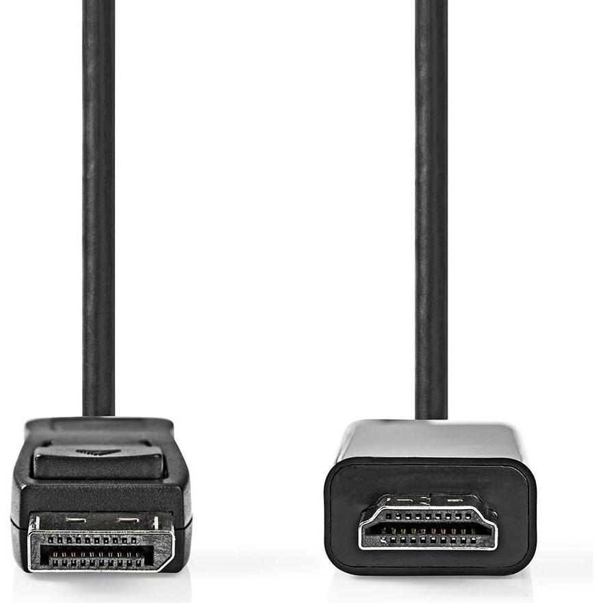 Thumbnail - Nedis Displayport-Kabel DisplayPort Stecker HDMI™ Stecker 1080p Vernickelt 3.00 m Rund (3 m, DisplayPort), Video Kabel