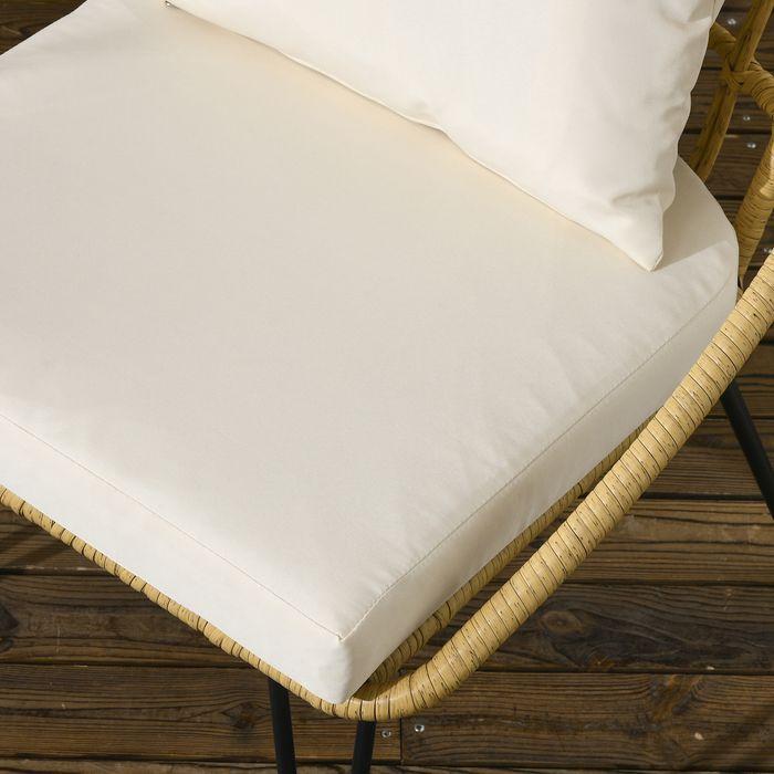 Produktbild Swisshandel24 5 tlg. Rattan Gartenmöbel-Set, Sitzgarnitur inkl. 1 Esstisch, 4 Stühlen, Sitzgarnitur, Polyester, Be (82 cm)