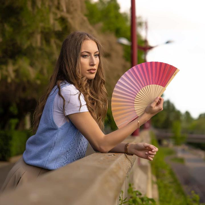 Actual product image Fisura Handfächer SUNSET