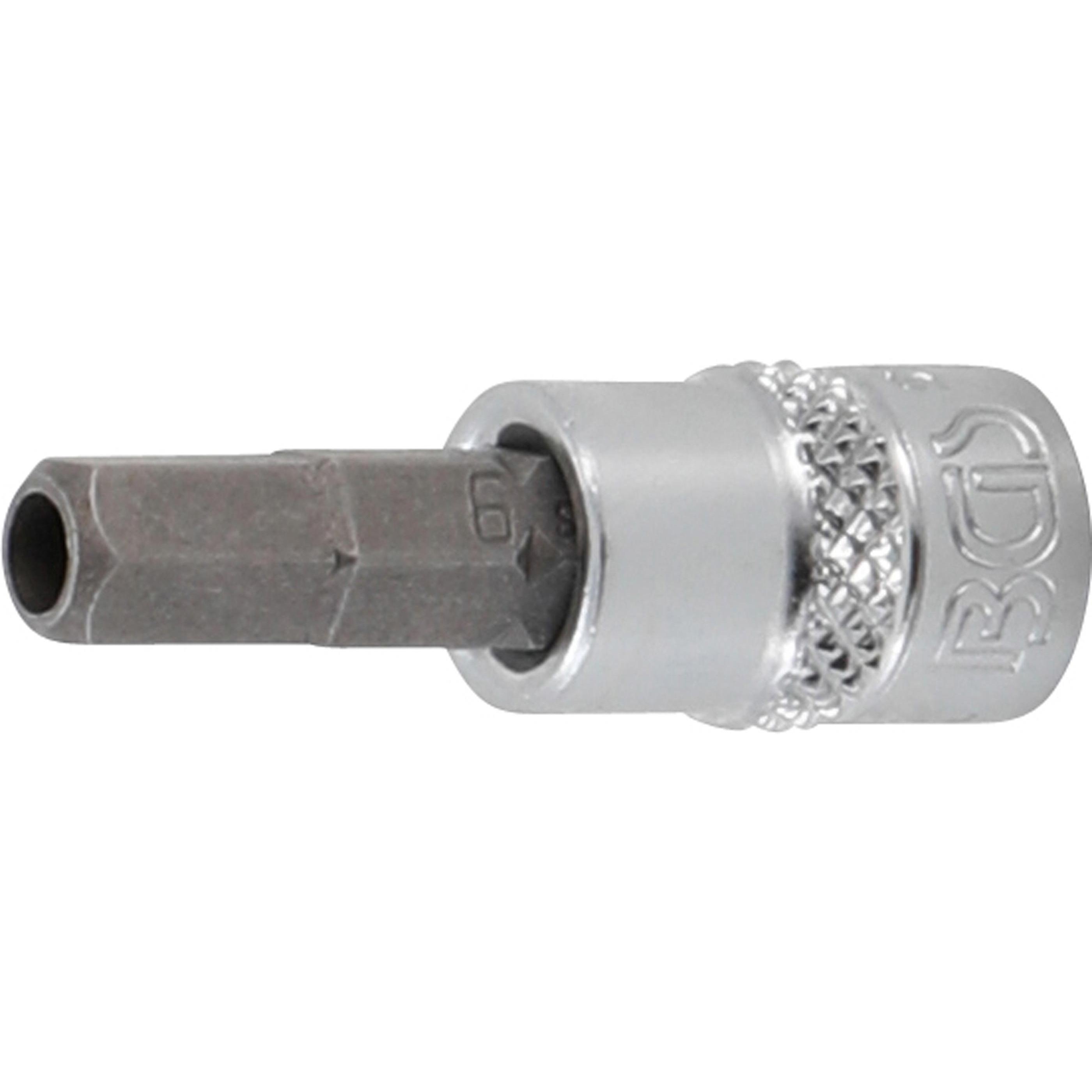 BGS, Bits, Bit-Einsatz Antrieb Innenvierkant 6,3 mm (1/4") Innensechskant mit Bohrung 6 mm (6,3 mm)
