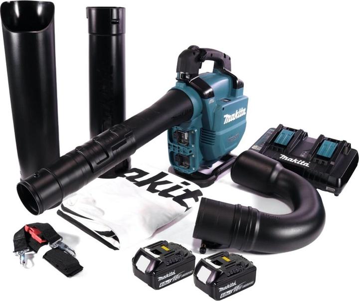 Produktbild Makita DUB 363 PG2V Akku Gebläse / Laubsauger 36 V ( 2x 18 V ) Brushless + Absaug Set + 2x Akku 6,0 (Akkubetrieb, Laubsauger-& bläser)