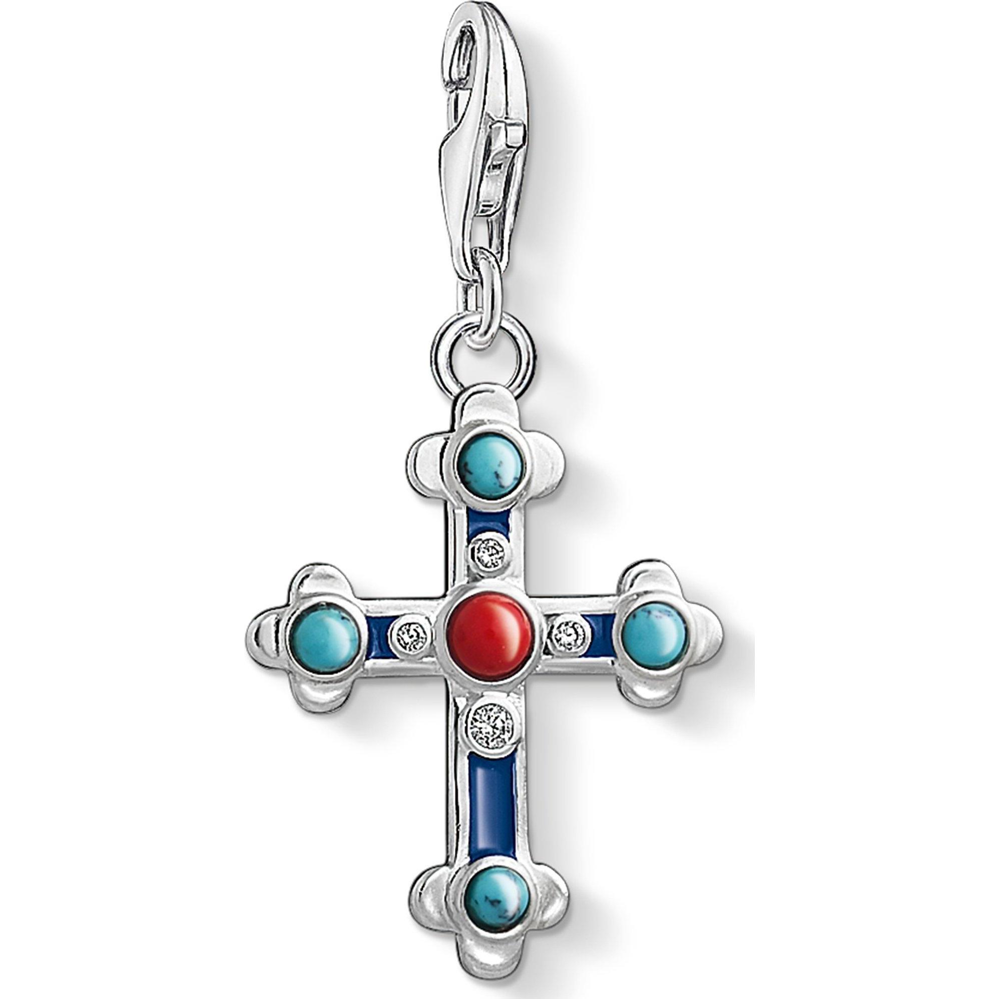 Thomas Sabo, Kettenanhänger, Charm-Anhänger Ethno Kreuz, (Silber)