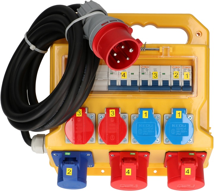Actual product image Max Hauri Building site power distribution (CEE 7/3, CEE 16/3, CEE 16/5)