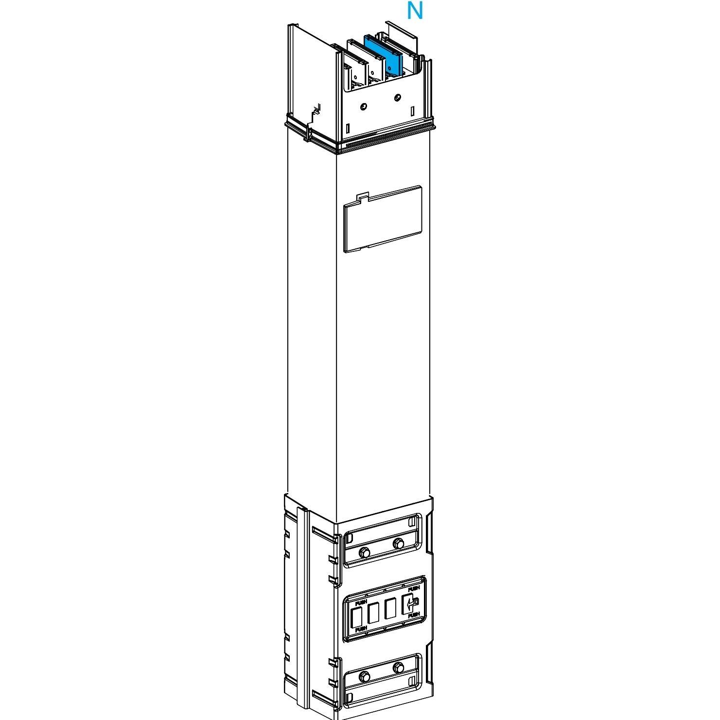 Schneider Electric SE KSC800ED4081 Steigleitungselement 0, Elektronikzubehör + Gehäuse, Weiss