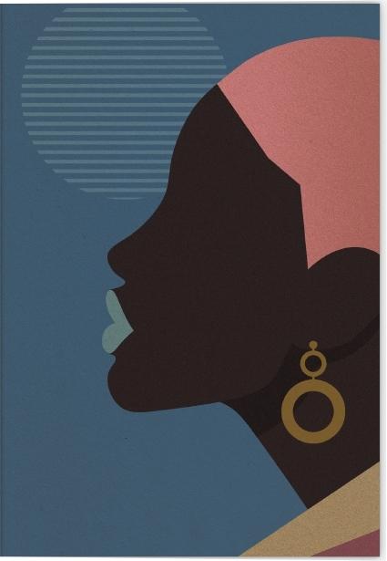 Produktbild Farbenfrohes Afrika - Motiv: Afrikanisches Profil (5 Stk.)