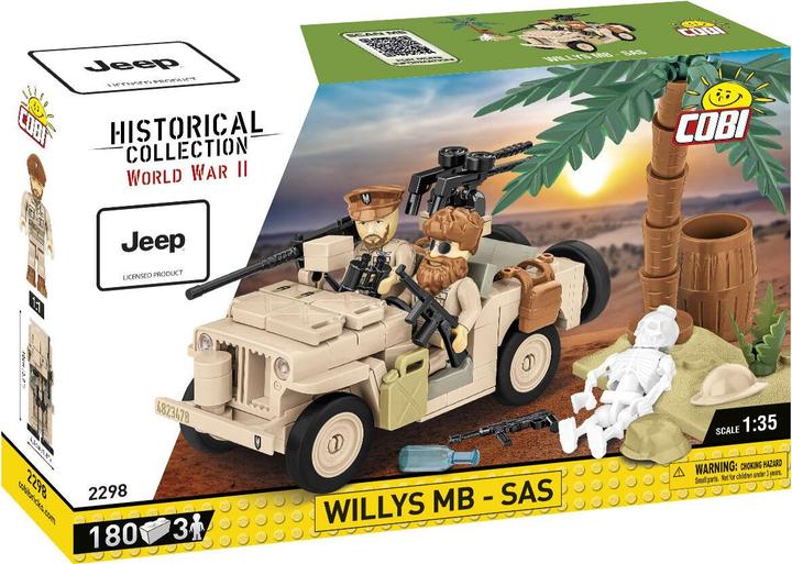 Actual product image Cobi H.C. WWII Willys MB SAS 180T