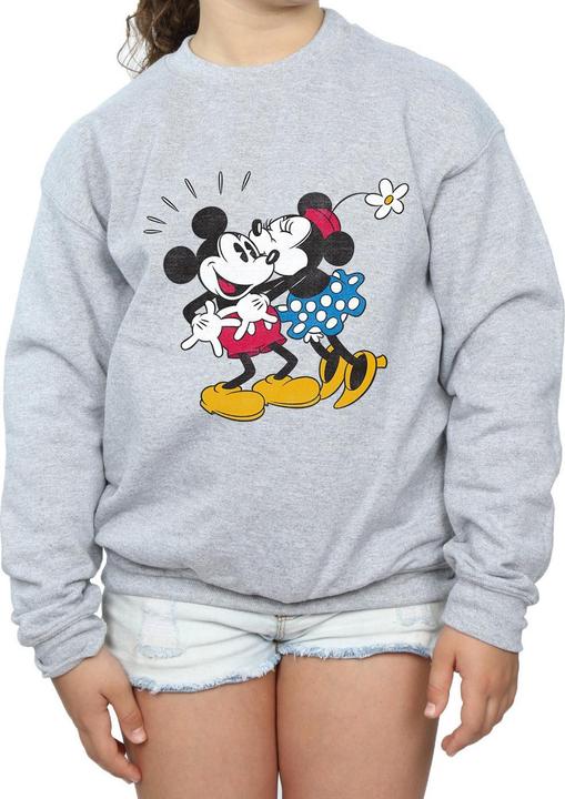 Actual product image Disney Girls Mickey Mouse Mickey And Minnie Kiss Sweatshirt (152, 158)