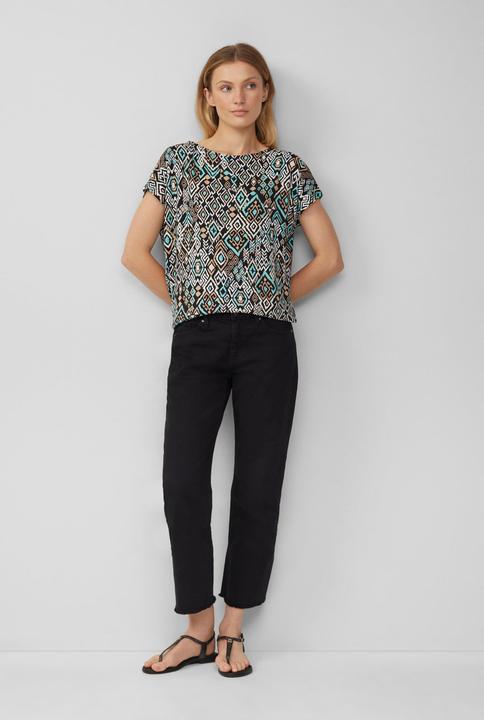 Produktbild S.Oliver T-Shirt Fliessendes T-Shirt aus Viskosemix mit All-over-Muster (48)