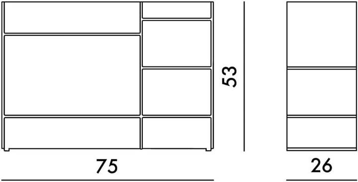 Produktbild Kartell Sound-Rack Regalsystem (75 x 26 x 53 cm)