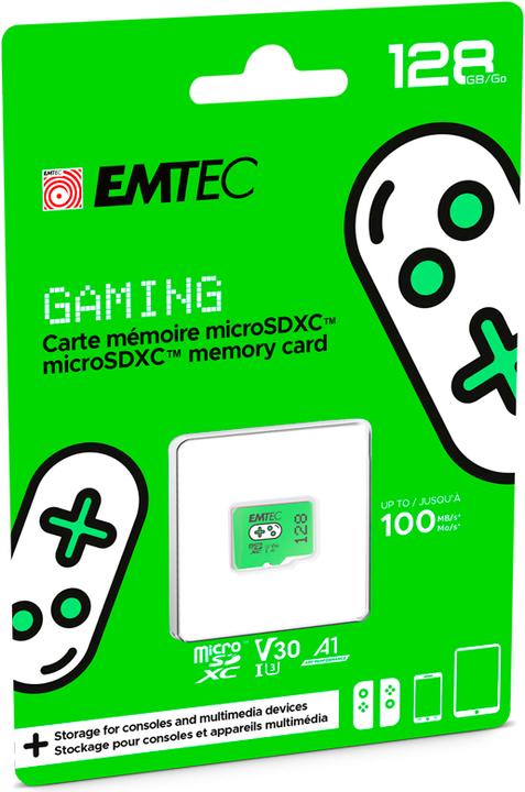 Actual product image Emtec Gaming (128 GB, microSDXC, U1, UHS-I)