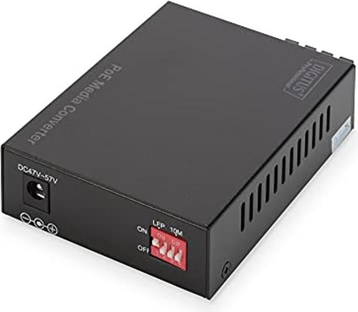 Produktbild Digitus PoE Media Converter Singlemode 10/100/1000Base-T to 1000Base-LX Incl. PSU 30W SC connector Up to... (Media Konverter)