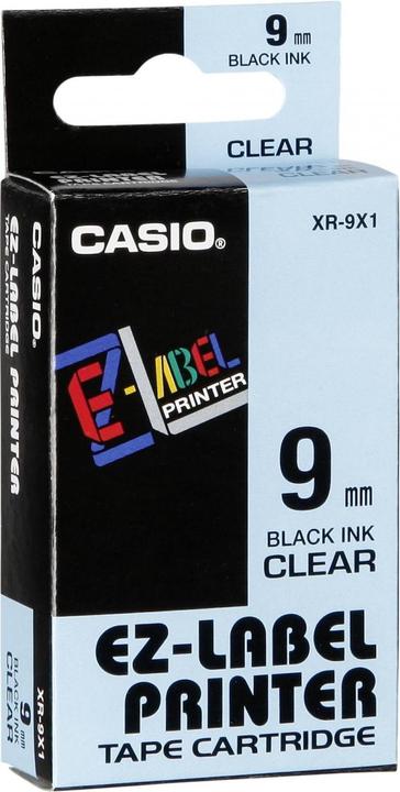 Produktbild Casio Schriftband XR (0.90 cm, Schwarz, Transparent)